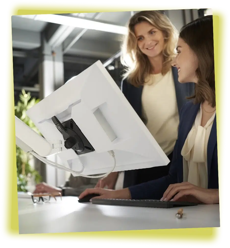 People Working on a Computer